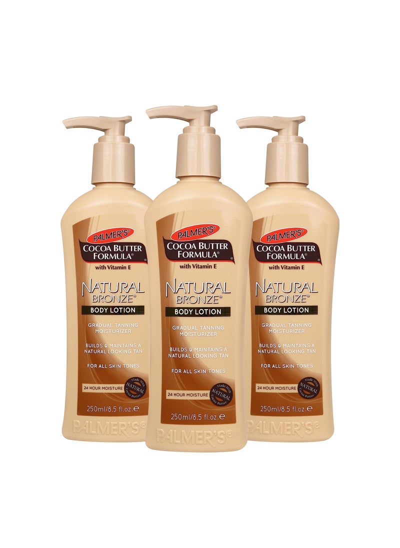 PALMER'S Palmer's Cocoa Butter Formula Natural Bronze Body Lotion, 8.5 Ounces (Pack of 3) 