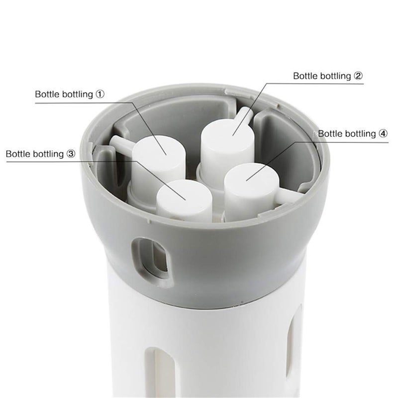 S R EXCLUSIVE S R EXCLUSIVE 4 in 1 Travel Dispenser Shampoo Shower Gel Empty Bottle Set Pressing Hand Sanitizer Bottle Refillable Travel SubBottle Liquid Lotion Cream Container Set Multicolor  - Image 3