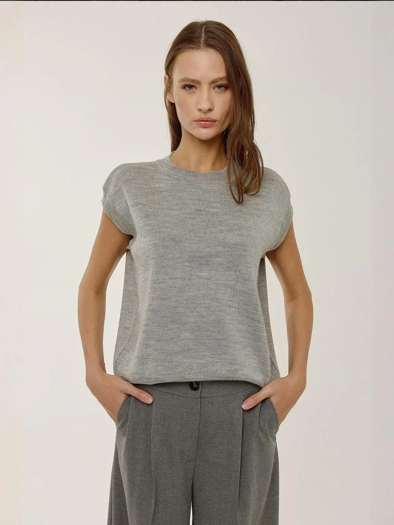 HICCUP Crew Neck Sweater Vest