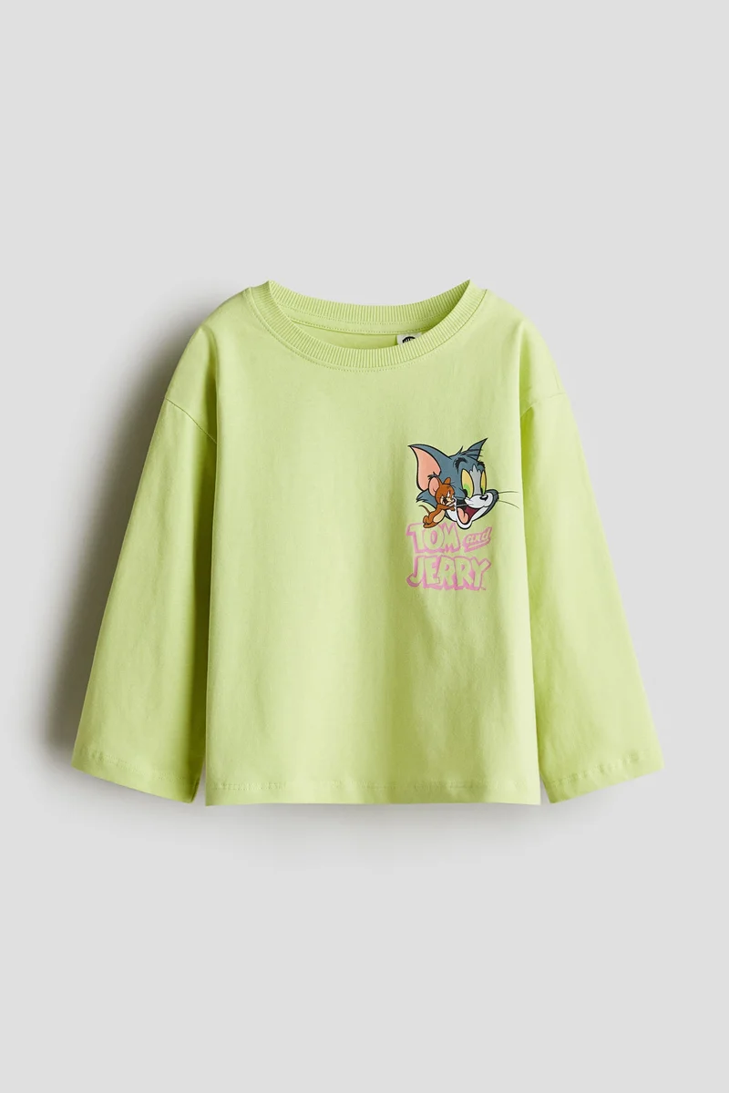 H&M Motif-detail cotton top