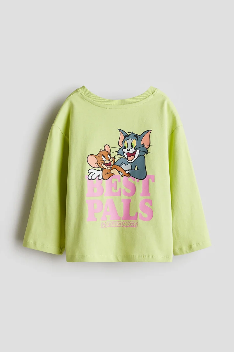 H&M Motif-detail cotton top