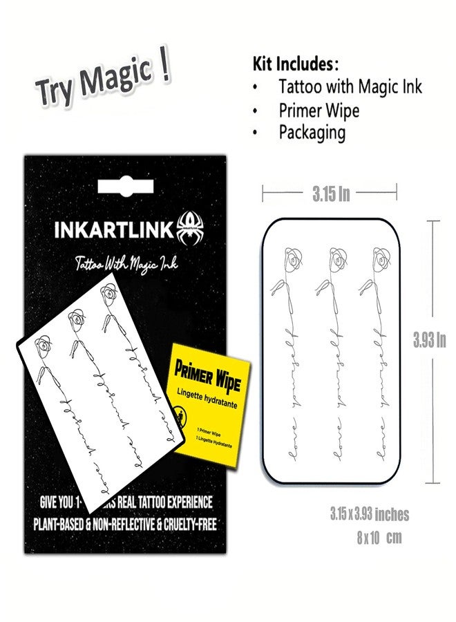 INKARTLINK Semi Permanent Tattoos, Tattoos for Women, Tattoos for Party, Party Favors, Last 7-15 Days, Waterproof and Non-Reflective, Unique Design (Simple Pattern) - Image 2