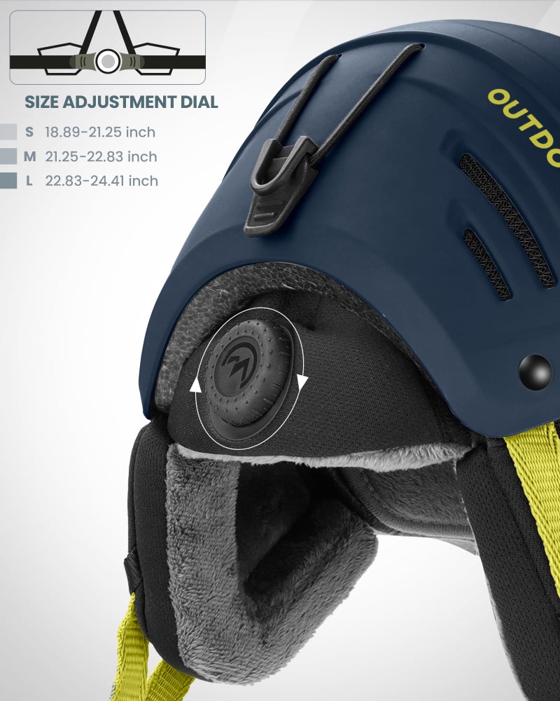 OutdoorMaster MIPS Ski Helmet - Kelvin II MIPS Snow Sport Helmet Snowboard Helmet for Men Women & Youth - Image 3