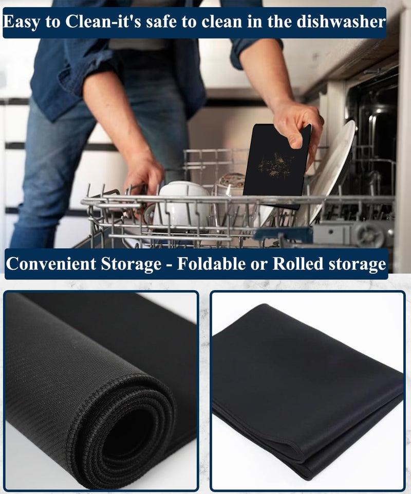 QTECLOR Stove Top Covers, Extra Large Stove Top Cover for Electric, Anti-Slip Waterproof Mat for Glass Stove Top Protector Flat Top Oven Cover Mat Multipurpose Foldable Cooktop Cover, QTE-2023 - Image 3
