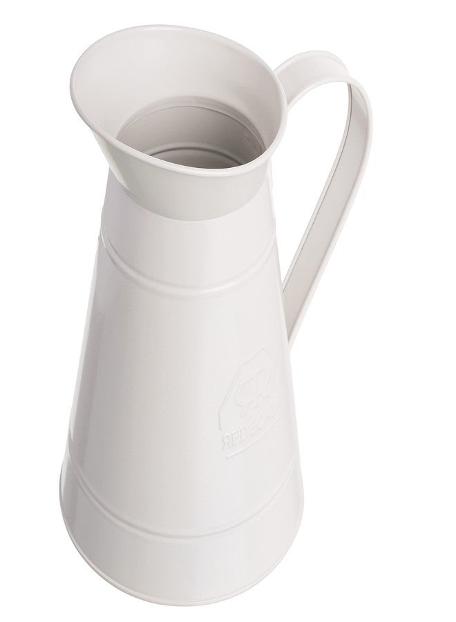 Redecker White Coated Metal Toilet Brush Set with High Grade Nylon Toilet Brush with Oiled Beechwood Handle, Replaceable Head, Vintage Design with Handle and Spout, Made in Germany - Image 5