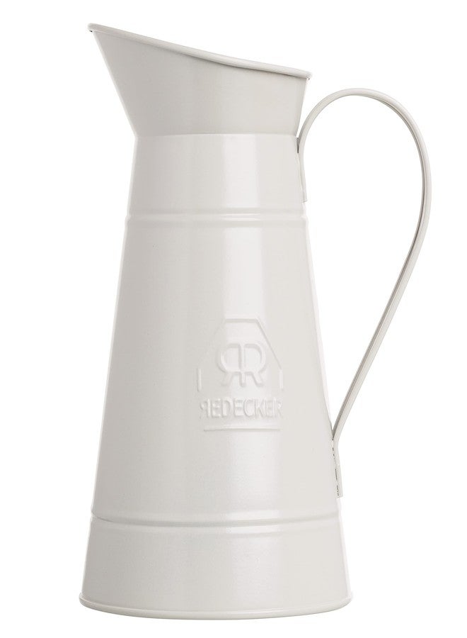 Redecker White Coated Metal Toilet Brush Set with High Grade Nylon Toilet Brush with Oiled Beechwood Handle, Replaceable Head, Vintage Design with Handle and Spout, Made in Germany - Image 4