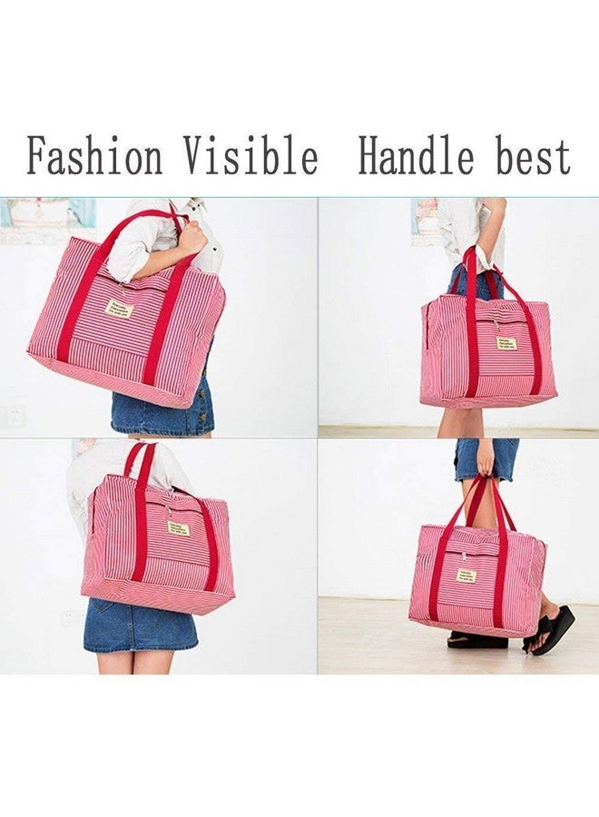 Varahry Women's Travel Bags Lightweight Foldable Waterproof Shoulder Handbag Storage for Luggage Travel Luggage Carry on Clothes Storage Duffle Bag - Image 5