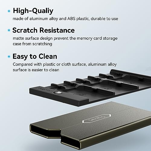 SMALLRIG Memory Card Case Holder Anti-Shock Anti-Fall and Scratch Suitable for SD/Micro SD/SIM Cards for Photography Enthusiasts - 2832B - Image 4