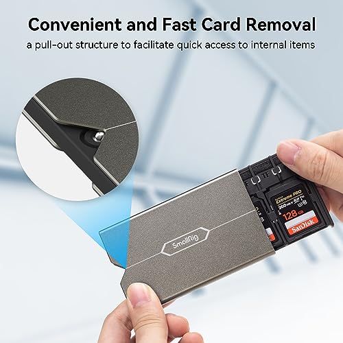 SMALLRIG Memory Card Case Holder Anti-Shock Anti-Fall and Scratch Suitable for SD/Micro SD/SIM Cards for Photography Enthusiasts - 2832B - Image 3