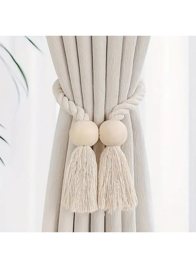 Adjustable Curtain Tieback Clasps No Drill Installation Champagne Color Ball Style - Image 5