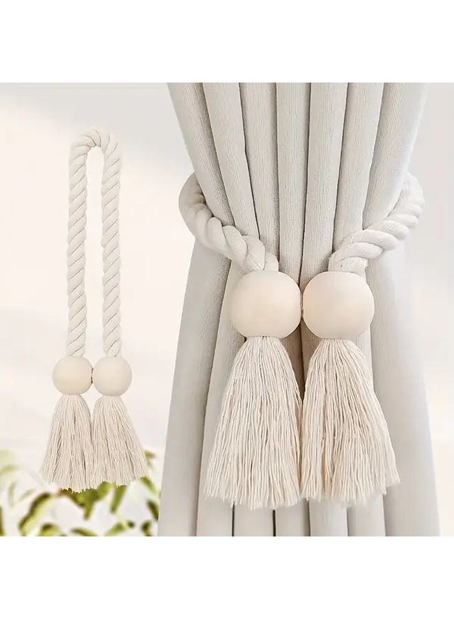 Adjustable Curtain Tieback Clasps No Drill Installation Champagne Color Ball Style - Image 2