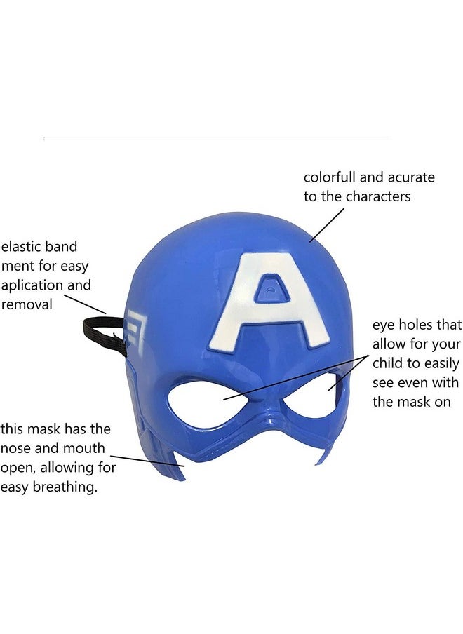 Kaku Fancy Dresses - Kaku Fancy Dresses Superhero Captain Face For Kids Costume Accessory - Image 1