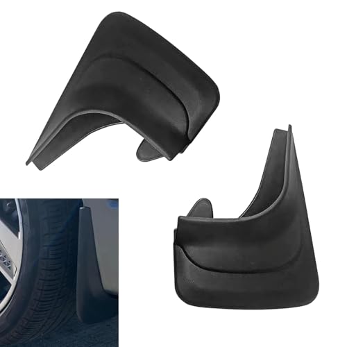Zosgrew 2 PCS Car Mud Flaps, Splash-Proof Mud Splash Guards Tire Protector, Front and Rear Mudguard Replacement, Universal for Most Sedans (Black #S) - Image 1