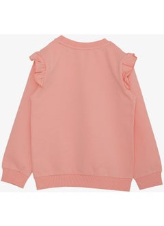 Girl's Sweatshirt Sequined Glitter Text Printed 3-8 Years, Salmon - pzsku/Z88660C343DBC69B48302Z/45/_/1733998632/68293d8b-c576-49fa-a5c3-1aa6dbd781ea