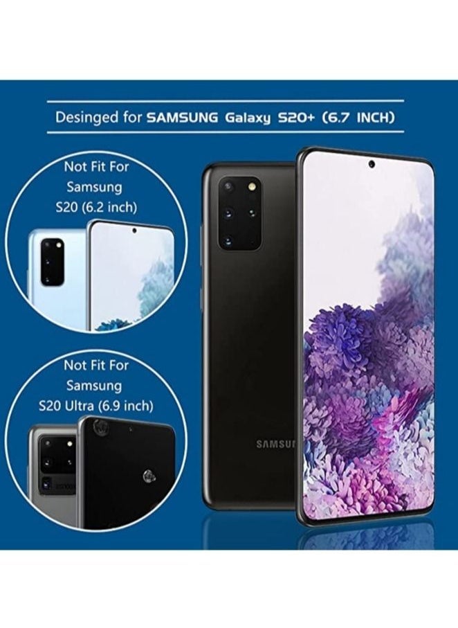 Raxoom [عبوة 2] واقي شاشة خصوصية لجهاز Galaxy S20 Plus، فيلم TPU مرن مضاد للتجسس ل Galaxy S20 Plus، S20+ 2020 بحجم 6.7 بوصة [يدعم بصمة الإصبع] [متوافق مع الجرابات] [تغطية كاملة] - أسود - Image 3