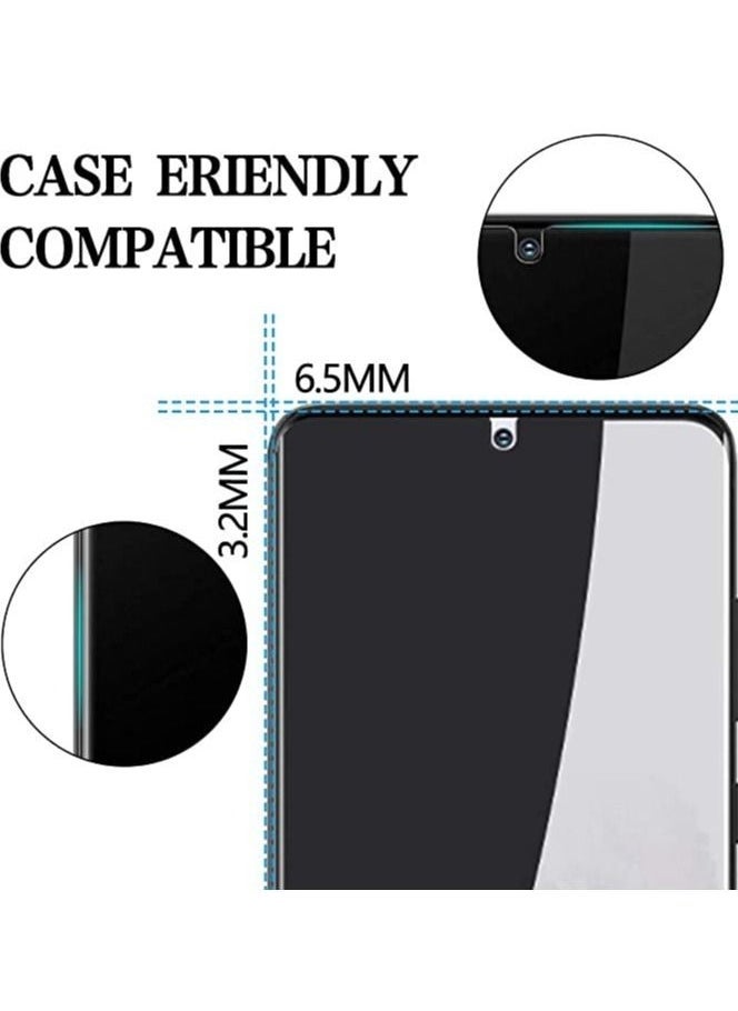 Raxoom [عبوة 2] واقي شاشة خصوصية لجهاز Galaxy S20 Plus، فيلم TPU مرن مضاد للتجسس ل Galaxy S20 Plus، S20+ 2020 بحجم 6.7 بوصة [يدعم بصمة الإصبع] [متوافق مع الجرابات] [تغطية كاملة] - أسود - Image 4