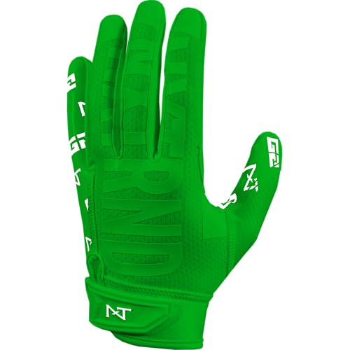 NXT NXTRND Nxtrnd G2 Pro Football Gloves, Men's Ultra Sticky Elite Receiver Gloves (Green, Large) - Image 1