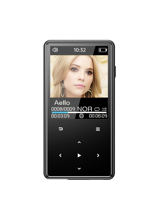 BURAQ - Bluetooth MP3/MP4 Music Player Portable Walkman, Memory: 32GB(Black) - Image 1