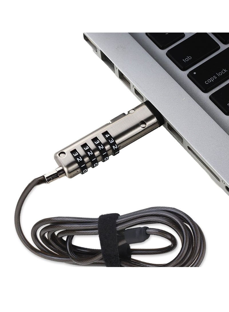 Excefore Adhesive Security Plate,  with Slot for Cables to Lock Down Laptops, Tablets, Monitors and Other Devices, 1Pcs Black  - Image 4