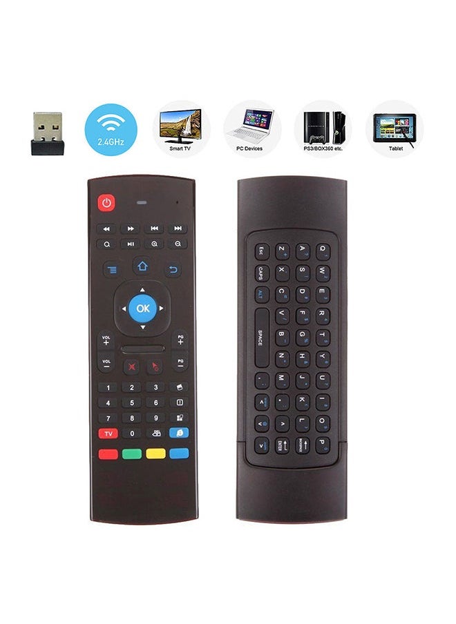 2.4Ghz Remote Control For PC Smart TV Android Box Black