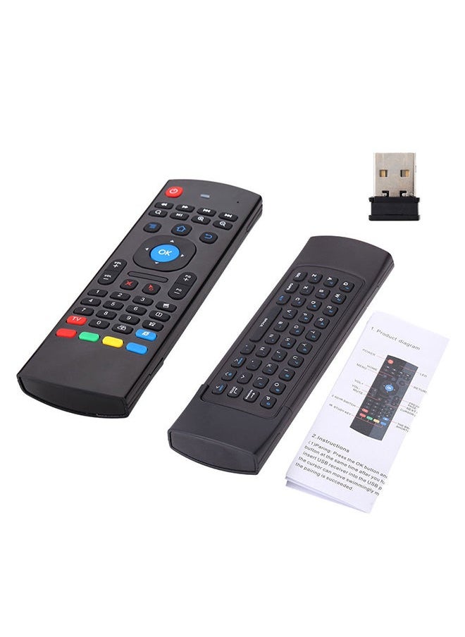 2.4Ghz Remote Control For PC Smart TV Android Box Black