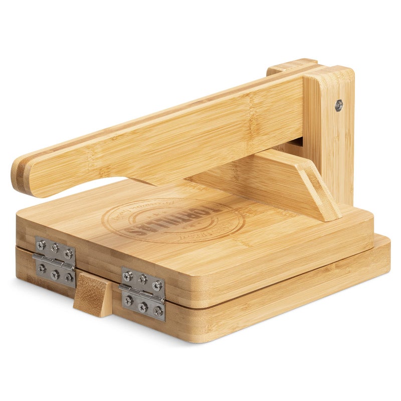 Navaris Navaris Wooden Tortilla Press  Wood Pataconera Tortilla Quesadilla Maker Flour Dough Press for Quesadillas Tortillas Indian Roti Tostones Patacones 