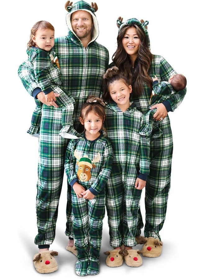 The Children's Place unisex-child Family Matching, Christmas Pajama Sets, Fleece Pajama Set - Image 1
