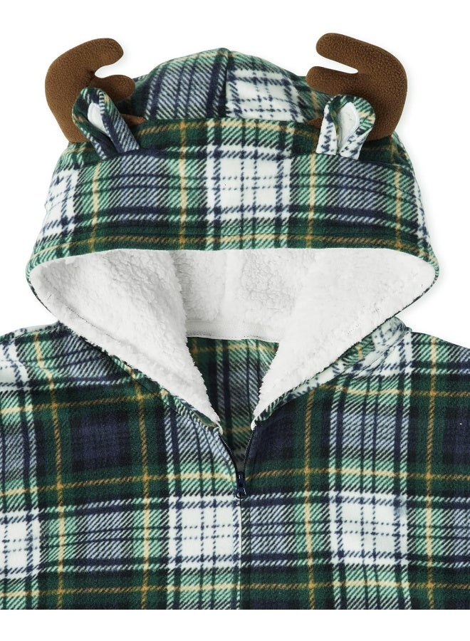 The Children's Place unisex-child Family Matching, Christmas Pajama Sets, Fleece Pajama Set - Image 4