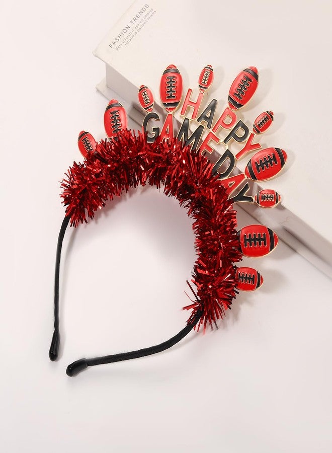 مولوك طوق رأس مولوخ لكرة القدم للنساء، طوق رأس لامع مزين بالترتر، إكسسوارات للأمهات، ملابس يوم المباراة، هدايا حفلات رياضية - Image 3