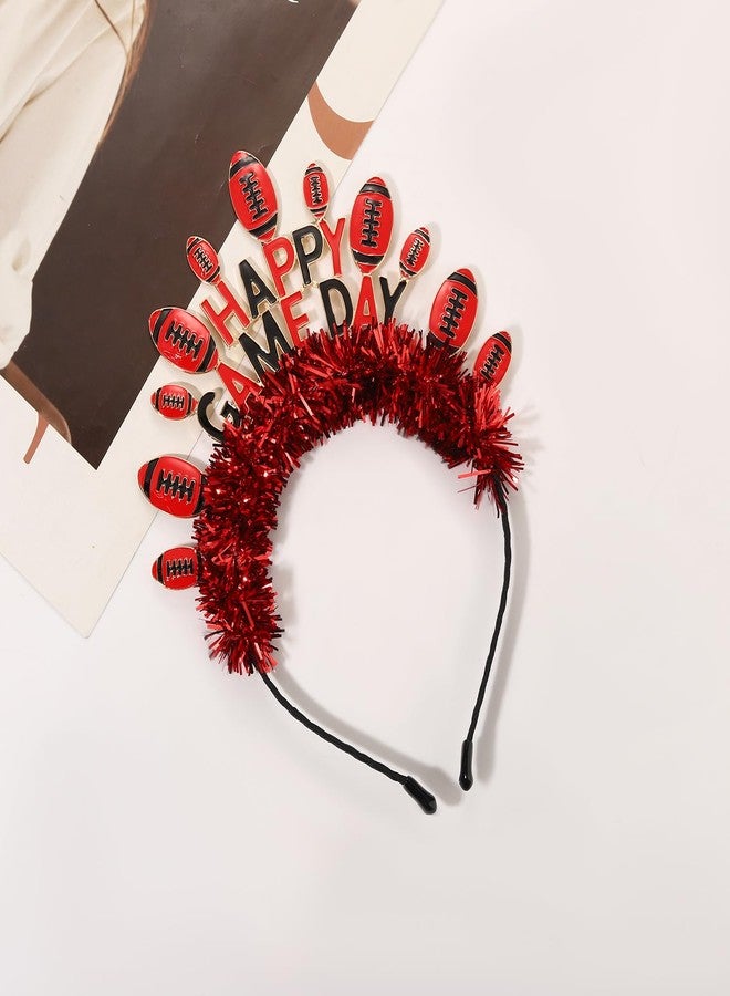 مولوك طوق رأس مولوخ لكرة القدم للنساء، طوق رأس لامع مزين بالترتر، إكسسوارات للأمهات، ملابس يوم المباراة، هدايا حفلات رياضية - Image 4