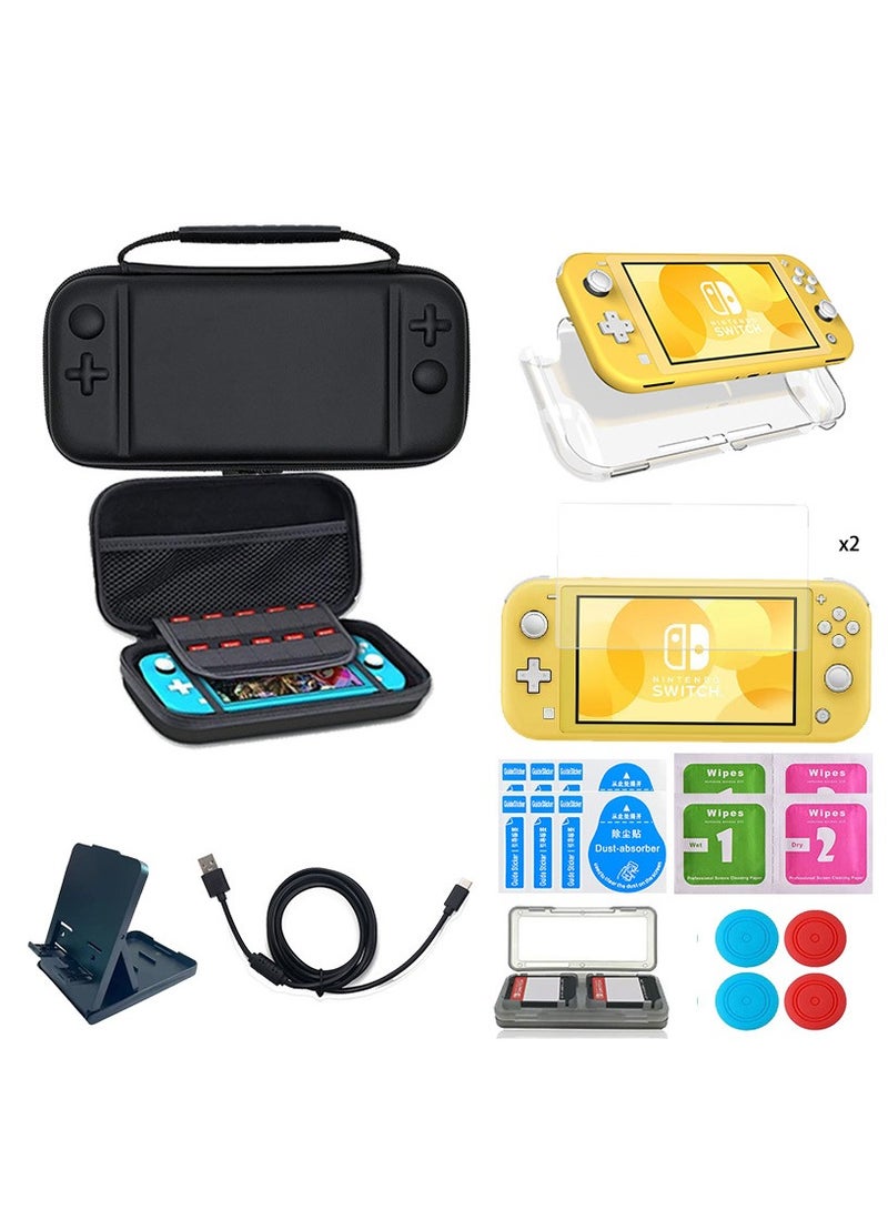 general Switch Lite shell kit game console storage bag stand protective case tempered film accessory set - Image 1