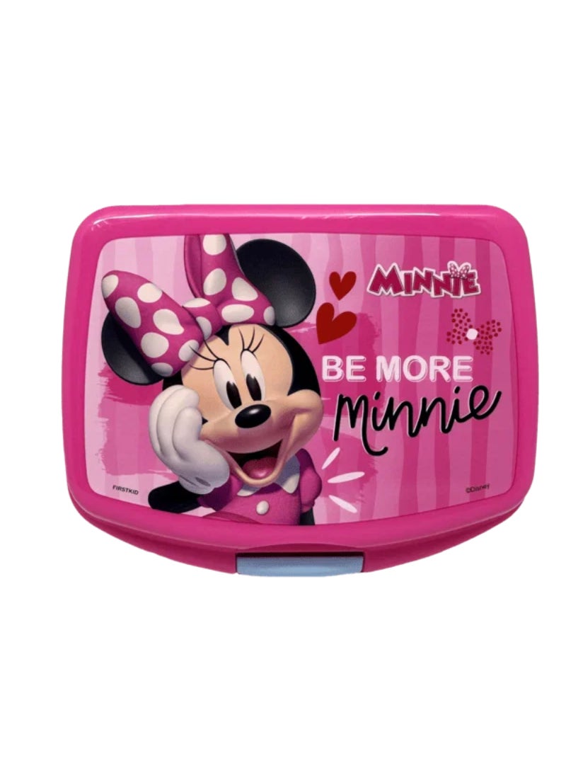First Kid Minnie Mouse High Quality Durable Rectangular Lunch Box Pink 112-30-026 - Image 2