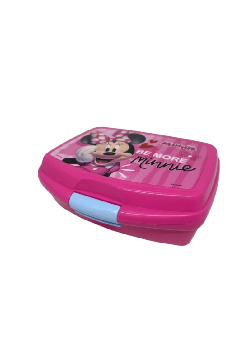 First Kid Minnie Mouse High Quality Durable Rectangular Lunch Box Pink 112-30-026 - Image 1