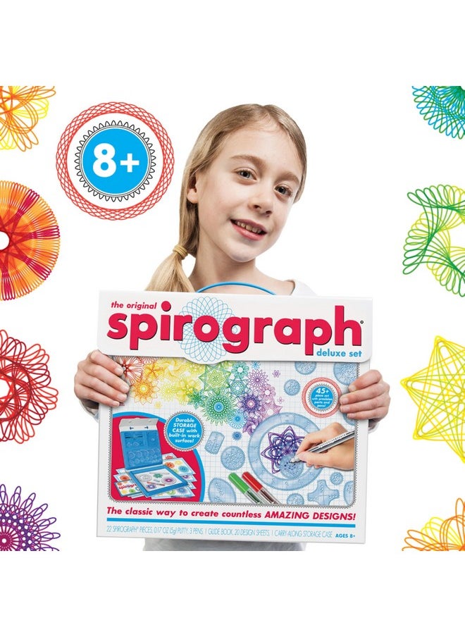 Spirograph Spirograph - Deluxe Set - Spiral Art Drawing Kit - The Classic Way to Make Countless Amazing Designs - For Kids Ages 8+  - Image 5