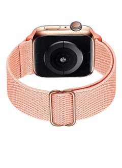Generic Adjustable Elastic Band For Apple Watch Silty Sand 42/44/45 mm-Medium  - Image 4