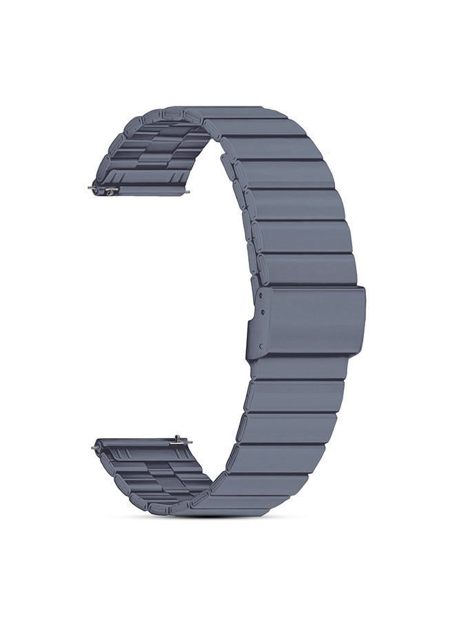 O Ozone Metal Band for Samsung Galaxy Watch Ultra LTE 47mm / Galaxy Watch 3 45mm 22mm Stainless Steel wristband for Huawei Watch GT/GT 2 46mm - Grey - Image 1