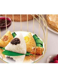 Generic Metal cupcake stand in the shape of a bird cage with a 2-tier mirror - gold  - Image 2