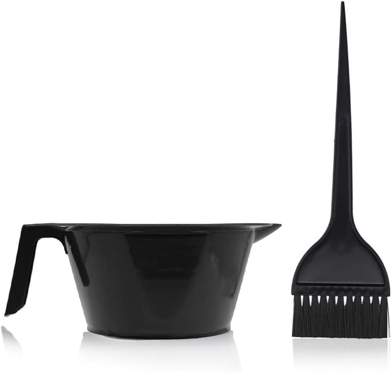 Magic Collection Handle and Pouring Lip Mixing Bowl and Dye Brush with Hook