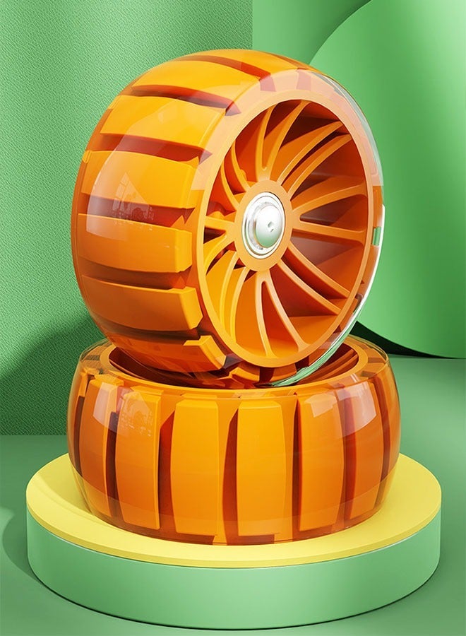 ميكسد سكوتر ركوب الأطفال بإضاءة LED عجلة وامضة قابلة للتعديل ارتفاع سكوتر قابل للطي للأنشطة الخارجية للأولاد والبنات (أصفر) - Image 4