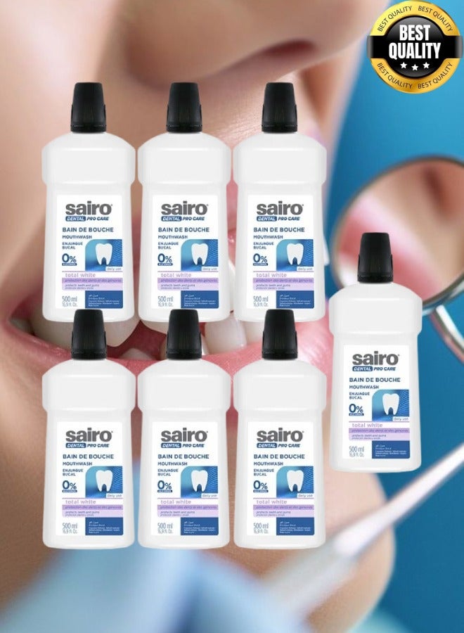 سايرو 7 قطع غسول فم من سايرو توتل وايت 500 مل - Image 1