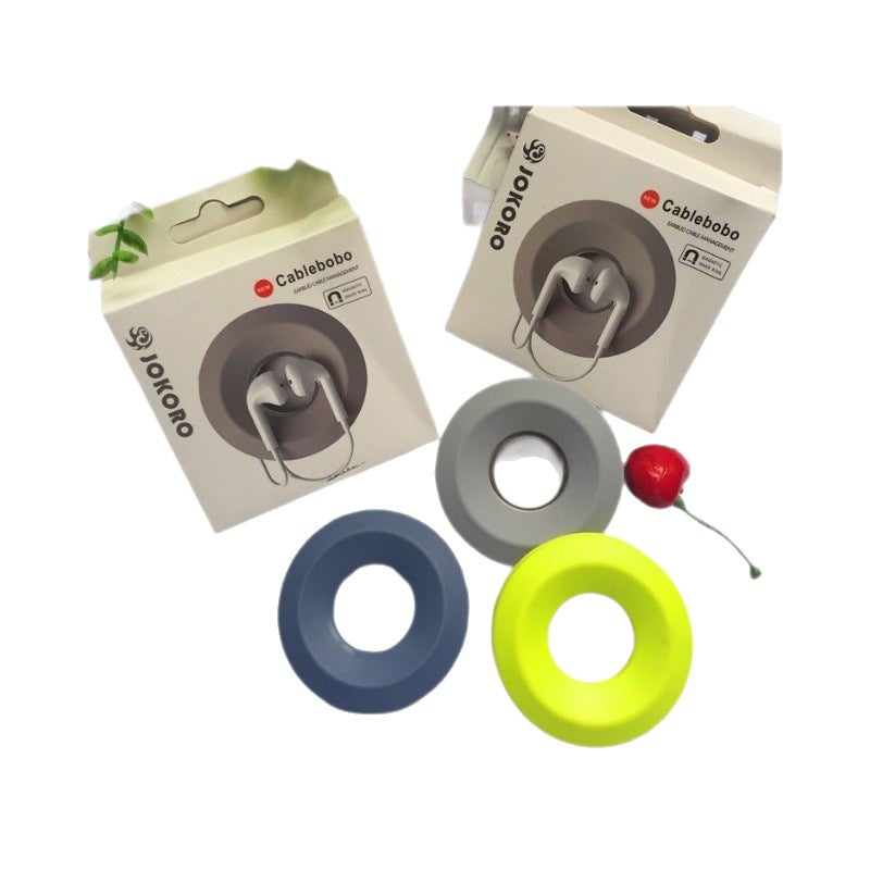 Silicone Mini Cable Organizer with Magnetic Closure - Travel Storage  Solution - Image 4