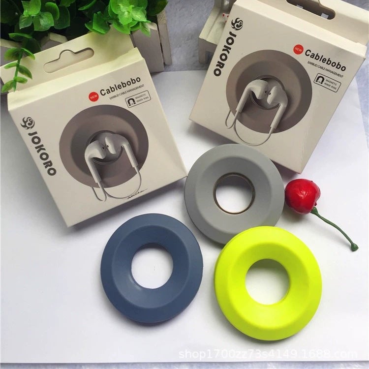 Silicone Mini Cable Organizer with Magnetic Closure - Travel Storage  Solution - Image 3