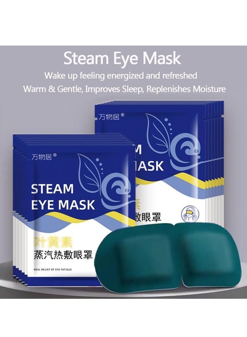 Steam Eye Mask,10 Packs Heated Eye Mask Warm Compress for Eyes Disposable Heated Sleep Eye Mask for Dry Eyes Dark Circles Relax Comfortable Self Heating Warm Eye Mask for Travel Home Office - Image 2