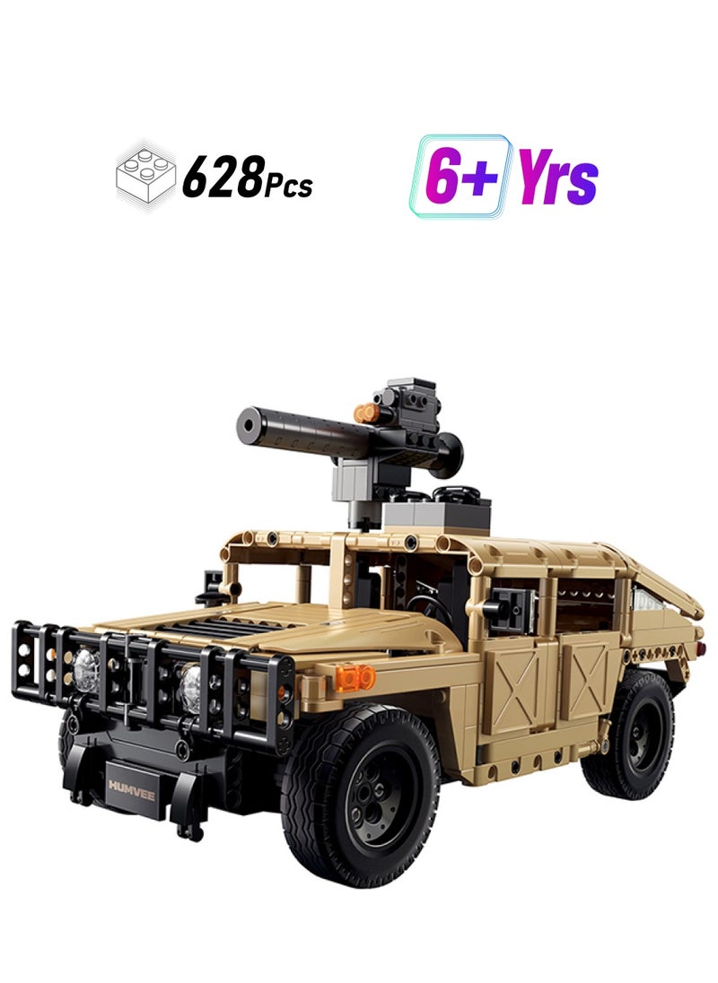 CaDA CaDA Remote Control Car Toy Building Blocks Humvee Off-roader(Dual Control) C51202W  - Image 1