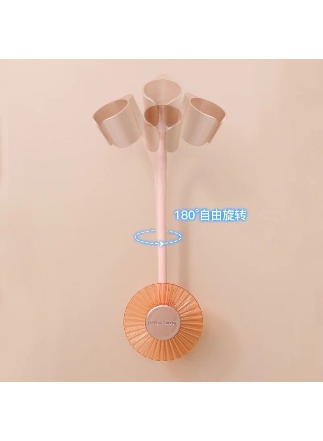 BAIG Lazy Hair Dryer Free Hand Fixed Wall Shelf Bracket Free Hand Air Dryer Free Hand Hair Dryer Wall Hanger Bathroom Shelf Rack  - Image 4