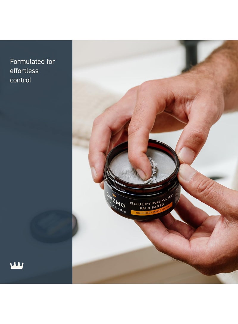 cremo Premium Barber Grade Hair Styling Palo Santo 4 Oz - Image 3