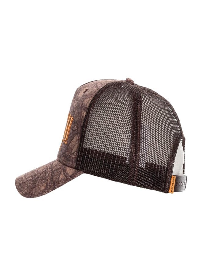 Calhoun Men’s Busch Light Camo Trucker Hat – Officially Licensed Mesh Back Baseball Cap with Embroidered Logo, Adjustable Snapback Outdoor Headwear - Image 3