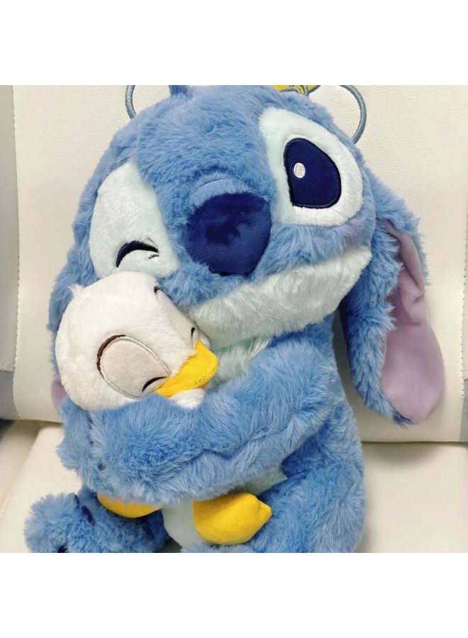 Cute Cuddle Stitch Donald Duck Plush Toy Doll Stitch Doll Gift Valentine's Day Birthday Gift-High:Holding Duck Stitch-45cm  - Image 3