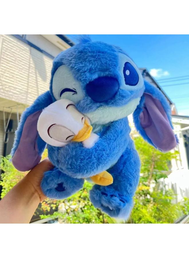 Cute Cuddle Stitch Donald Duck Plush Toy Doll Stitch Doll Gift Valentine's Day Birthday Gift-High:Holding Duck Stitch-45cm  - Image 4