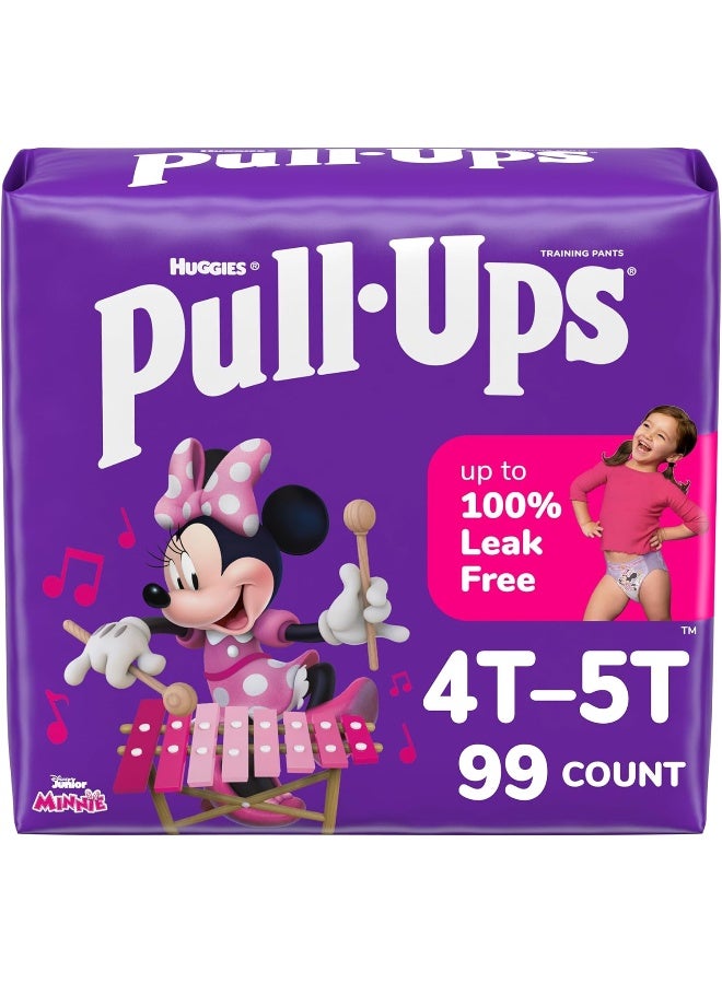 Pull-Ups Girls' Potty Training Pants, 4T-5T (38-50 lbs), 99 Count - Image 1